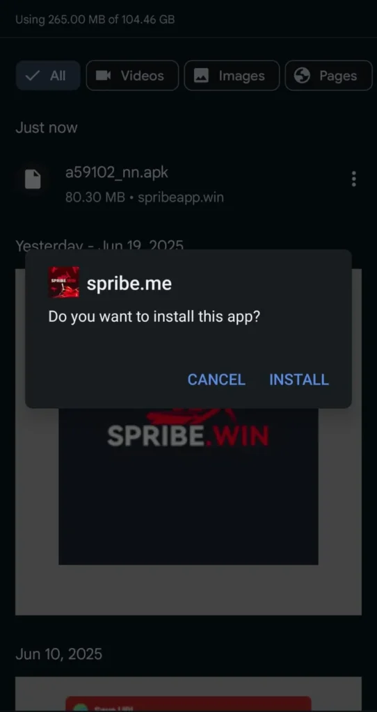 SPRIBE GAME Download (SPRIBE WIN) For Android & iOS 4 Install the SPRIBE Game