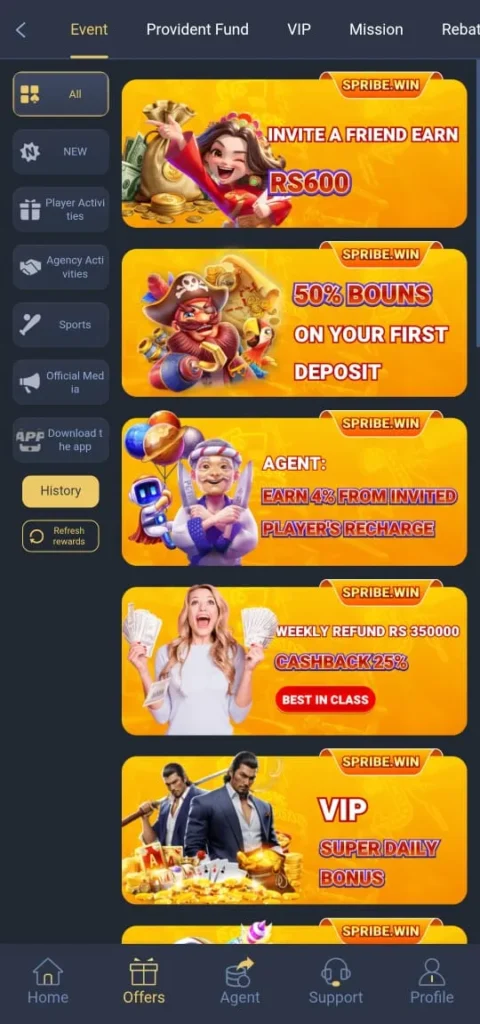 SPRIBE GAME Download (SPRIBE WIN) For Android & iOS 5 Events in Spribe Win